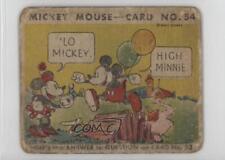 1935 Gum Inc Mickey Mouse R89 Mickey Mouse Minnie Mouse Lo Mickey #54 3q4 picture
