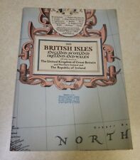Vintage British Isles Map Designed By Charles E. Riddiford picture