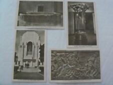Lot of 4 1930s RPPC Postcards ANZAC Memorial Limbless Soldiers Sydney Australia picture