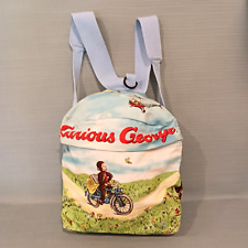 Vintage Canvas Curious George Kite Bike Monkey Backpack RARE The Toy Works, NY picture