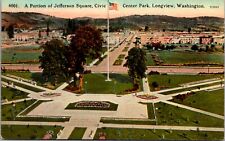 Postcard Portion of Jefferson Square Civic Center Park in Longview Washington picture
