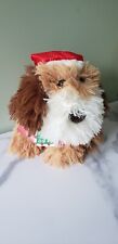 DanDee Animated Brown and White Floppy Earred Christmas Dog NWT picture