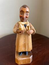 Anri Wood Carving Analytical Chemist  7 inch Figure Italy Vintage picture