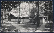 Staff House, Higgins Lake, Conservation School, Roscommon, MI Postcard RPPC picture