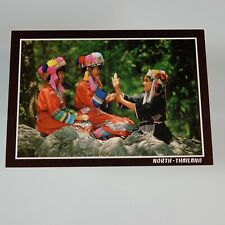 North Thailand Thai Mountain Folks Playing Vintage Postcard picture