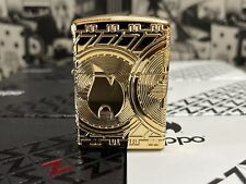 Zippo Armor Multi-Cut Gold Plated Currency Zippo Lighter  New In Box picture