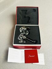 Rare Baccarat Crystal UFS Snoopy Golf Silver Clear Figurine Figure With Box HTF picture