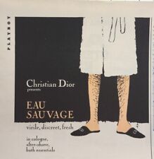 Christian Dior Eau Sauvage Cologne Virile Discreet Fresh Vintage Print Ad 1967 picture