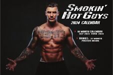 2024 HOT GUY WALL CALENDAR tattoos sexy hunks white elephant cheap gift picture