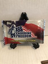 2001 Topps Enduring Freedom Sealed Trading Card Pack NEW USA Vintage Wax Pack picture