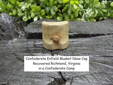 Old Rare Vintage Civil War Relic Confederate Enfield Musket Nose Cap Richmond VA picture