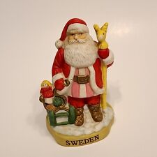 Vtg Santa's Of The Nations Sweden Hand Painted Porcelain Figurine Jultomte 1991 picture