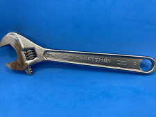 Vintage CRAFTSMAN USA 10 inch Forged Alloy Adjustable Wrench USA Made FS picture