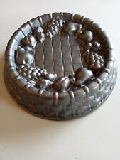 Nordic Ware Marianne Cake Pan Cast Aluminum Fruit Lattice Basket Weave 10 Cup picture