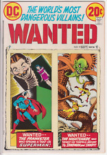 Wanted The World's Most Dangerous Villains #9, DC Comics 1973 VF+ 8.5 Final picture