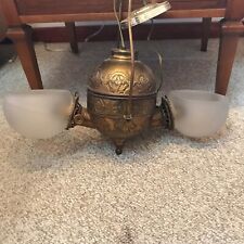 Antique Double Angle Lamp,  ANGLE MFG CO NY, electrified picture