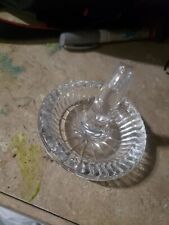 WATERFORD CRYSTAL Round RING Holder - Signed / Etched - Retail $100 picture