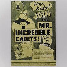 The Incredibles Postcard Mr. Incredible Cadets Fan Club Disney Pixar Concept Art picture