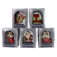 Kurt S Adler Santa's Holidays Are World Set of 5 Christmas Gifts Ornaments picture