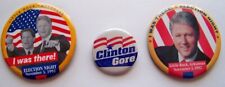 Lot of 3 Bill Clinton / Al Gore pins pinback button I was there election night picture