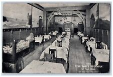 1908 Interior Cafe New Hotel Sherman St Paul Minnesota Posted Vintage Postcard picture