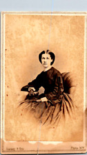 Antique c186o CDV Photograph Woman ID Belle Blackman Broadway New York by Gurney picture