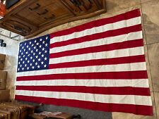 Huge American Flag 9.5’ X 4.5’ Cotton Bunting Made in USA picture