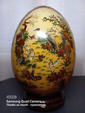 Beautiful Handmade Cat/Dog Floral Cloisonne Egg picture