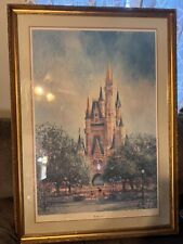 Disney World 20 Magical Years Cinderella Castle Print LE by HR Russell #214/1000 picture