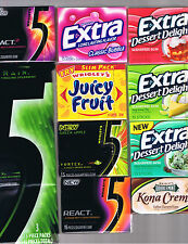 WRIGLEY'S EXTRA DESSERT DELIGHTS SUGARFREE GUM  5 REACT Now Collector Packs  picture