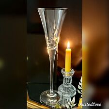 Lenox Opal Innocence Toasting Flute Flared Blown Glass Vintage Champagne Glass * picture