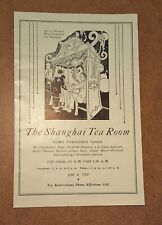 Old Vintage Denver CO Restaurant Dining Decor - Shanghai Tea Room -  1931 Art AD picture