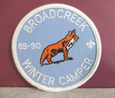 Vintage NEW 1989 - 1990 Broad Creek Winter Camper Boy Scout Sew-on Vest Patch 3