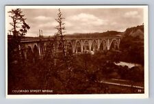 Pasadena CA-California RPPC, Colorado Street Bridge, Antique, Vintage Postcard picture