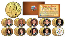 JUSTICES of US SUPREME COURT DC Quarters 10-Coin Full Set 24K Gold Plated JUDGES picture