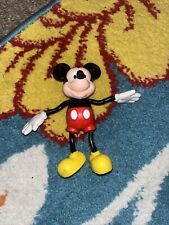 Vintage Walt Disney Applause Mickey Mouse Rubber Bendy Figure 5 inches Free Retu picture