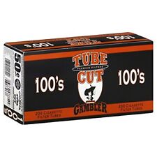 Gambler Tube Cut Full Flavor 100mm Cigarette Tubes 200 Count Per Box (5 Boxes) picture