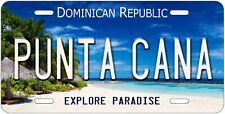 Dominican Republic Punta Cana Aluminum License Plate Auto ATV Bike Wall Sign picture