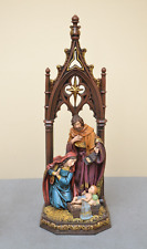 Napco Holy Family Cathedral Arch Nativity Figurine 12'' Resin picture