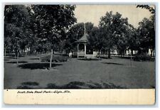 1909 South State Street Park Gazebo Scene Elgin Illinois IL Posted Tree Postcard picture