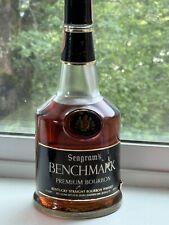 Vintage Seagrams Benchmark Premium Kentucky Bourbon Large Empty Collector Bottle picture