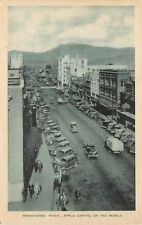 1930s Lithograph Postcard Main Street Wenatchee WA Apple Capital of the World picture