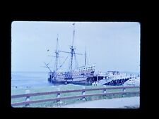 Mayflower II Ship Plymouth, MA 1960's Found Slide Photo Original One Of A Kind picture