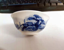 Hand Painted Small Blue & White Jingdezhen Porcelain Tea Wine Cup Landscaping picture