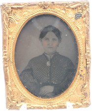 Antique 1860's Ambrotype Photograph Very Beautiful Young Woman picture