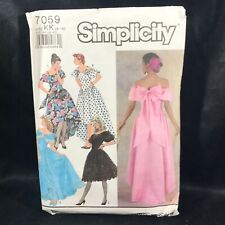 Vintage Sewing Pattern Misses Dress 3 Lengths Simplicity 7059 picture