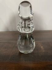 Vintage Two’s Company Hand Blown Crystal Angel W/praying hands 6 Inches picture