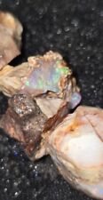 21 Grams Natural Australian Fire Opal Fancy Rough Loose Gemstone Partial Worked picture