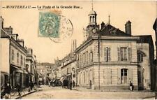 CPA MONTEREAU - La Poste et la Grande Rue (985366) picture