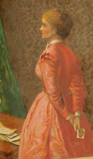 1880s Co-Operative Dress Association NY Lovely Dressed Lady Letters Beau  T6 picture